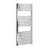 ERCOS Handdoekwarmer voor badkamer, modern staal, verchroomd, breedte 500 cm, hoogte 680 cm