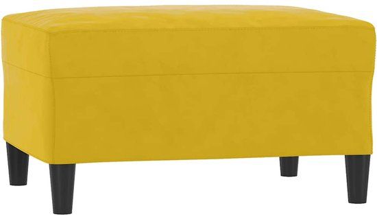 vidaXL Voetenbank 70x55x41 cm fluweel geel