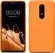 kwmobile telefoonhoesje geschikt voor OnePlus 6 - Hoesje met siliconen coating - Smartphone case in fruitig oranje