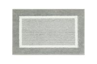 andiamo Maui Badmat, antislip, zacht en wollig, douchemat voor badkamer, antislip, wasbaar, 40 x 60 cm, grijs
