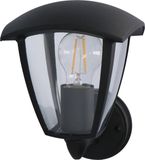 Qualu LED Tuinverlichting - Buitenlamp - Shina Ponci - E27 - Mat Zwart - Aluminium