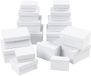 Creativ Company knutseldozen wit karton - set van 4 rechthoekige dozen.