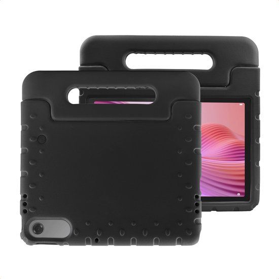 imoshion Tablet Hoes Kinderen - Geschikt voor Lenovo Tab (2025) - Kidsproof Kinder Hoes - Zwart