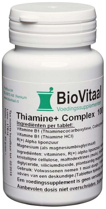 Biovitaal Thiamine+ Complex Tabletten 100st