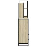 VidaXL Ensemble de meubles de salle de bain 4 pièces Bois de chêne