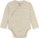 Noppies Navi Overslagromper - Stripe - Maat 62 - Offwhite