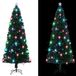 vidaXL - Voorverlichte Kerstboom met Standaard en LED - 240 cm - Glasvezel