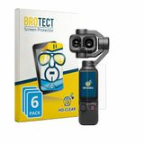 BROTECT - Screenprotector voor DJI Osmo Pocket 4P (Display + Lens) - Folie Beschermfolie transparant 6 Stuks