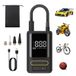 COCCKO Pompe de gonflage de pneus pour voiture 150 psi, pompe à air portable, 5 modes, écran LCD, batterie 4500mAh, éclairage LED et lampe d’urgence SOS, mini pompe à air rechargeable USB-C, convient pour moto, vélo, ballons (noir-a)