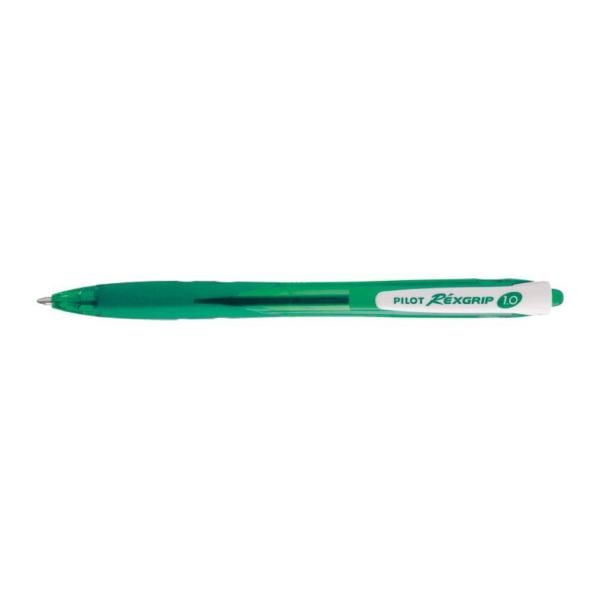 Pilot Rexgrip begreen - Groene balpennen - 10 stuks - 0.31mm punt