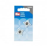 PRYM patch drukknoppen vierkant 21 mm, wit