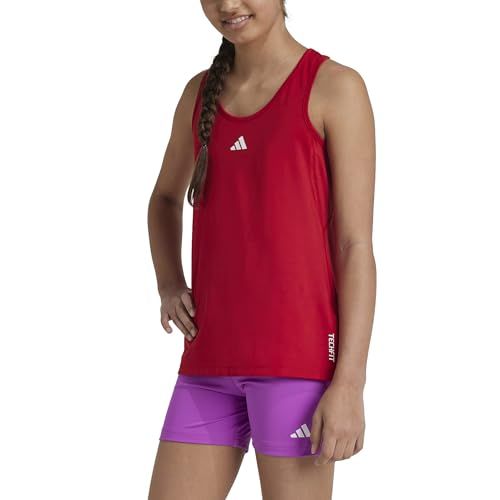 adidas meisjes Techfit Tank Shirt, team power red 2/white, 5-6 Years