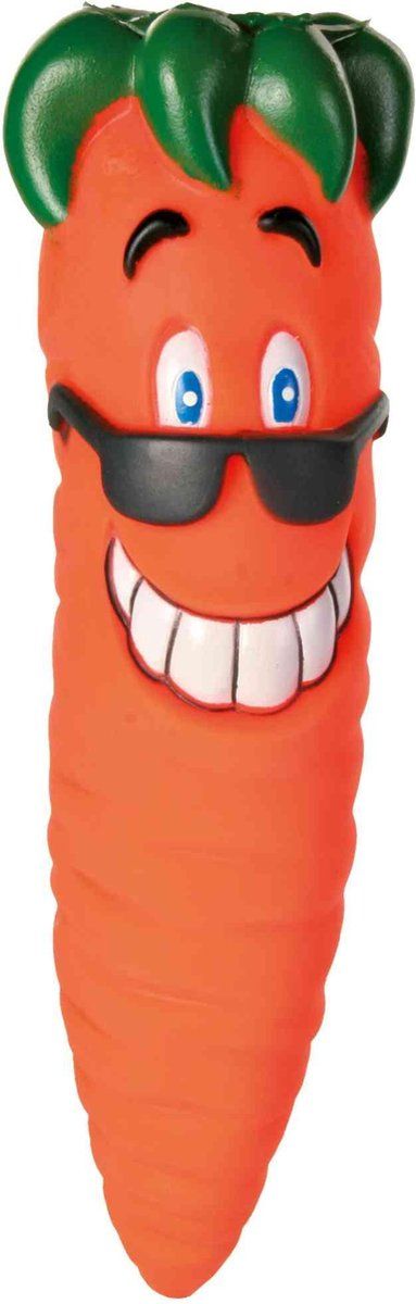 TRIXIE vinyl wortel met geluid 20 cm 3 st