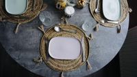 Atmosphera Ronde placemat - Raffia met franjes naturel - Dia 38 cm