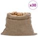 Sacs en jute 30 pièces 220 g/m² 100x110 cm 100% jute