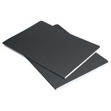 SIGEL LS307 Notizheft Linescape, 2 Stück, A5, liniert, Softcover, dunkelgrau/hellgrau