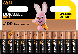 Duracell Plus AA Alkaline Batterijen - 12 Stuks - 5000394142633