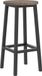 VASAGLE Tabourets, set van 2, chaises de cuisine avec cadre en acier robuste, hauteur 65 cm, rond, facile à assembler, style industriel