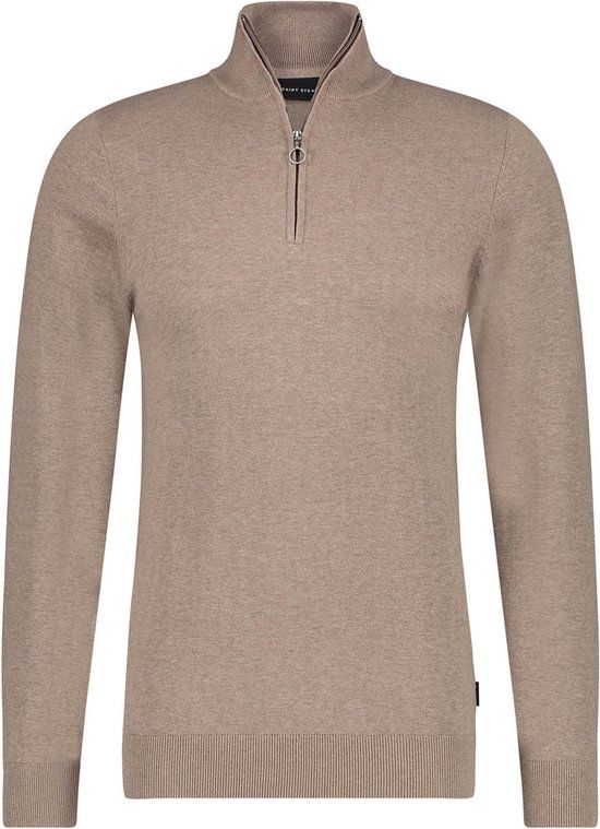 Saint Steve CAS TAUPE MELANGE Trui - Heren - Maat L - Taupe