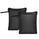 OTraki 2 stuks vuile waszak reizen natte droge tas waterdichte natte kleding tas met hangende rits organizer opbergtas voor sportschool zwemmen badpak workout yoga strand zwembad (50 x 60 cm)