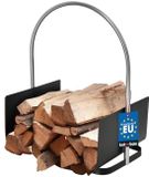 KOTARBAU® Brandhoutrek, Haardhoutrek Voor Houtblokken, Staal, 41 x 52 cm, Zwart