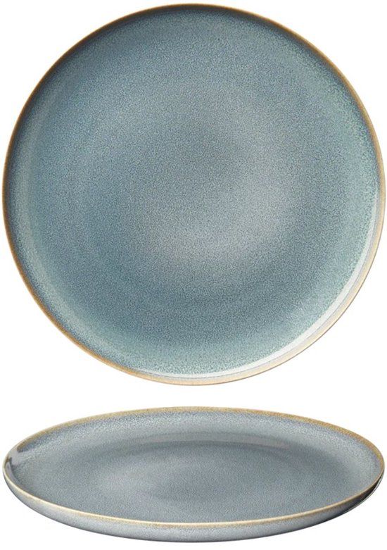 ASA Selection Saisons Denim Ontbijtborden / Dessertborden - Blauw - Aardewerk - Ø 21 cm - 4 Stuks