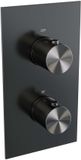 Brauer Gunmetal Edition - 3 Weg Inbouwthermostaat - Gunmetal Geborsteld PVD