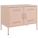 VidaXL Tv-meubel 68x39x50,5 cm staal roze