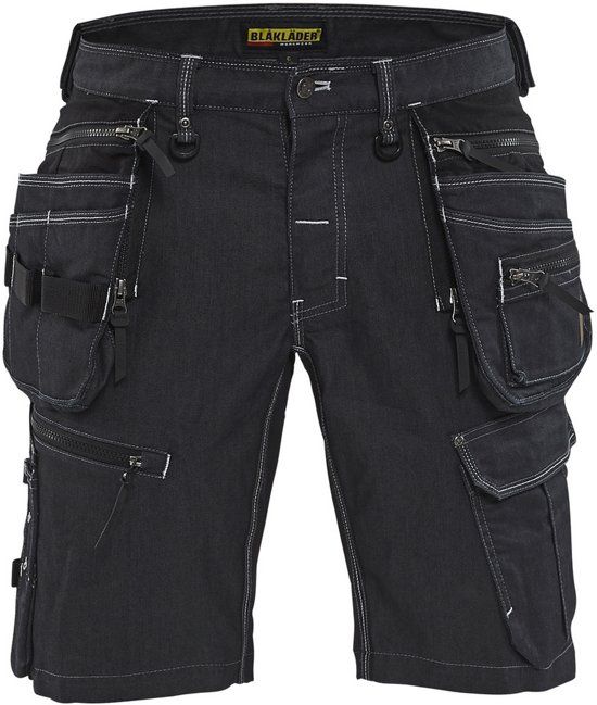 Blåkläder 1992-1141 Short Denim Stretch X1900 Zwart maat 52