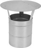 KOTARBAU® Schoorsteenkap, Verzinkt Staal, 180 mm, Zilver