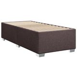 vidaXL Boxspringbed met matras, donkerbruin, 90x200 cm, gestoffeerd