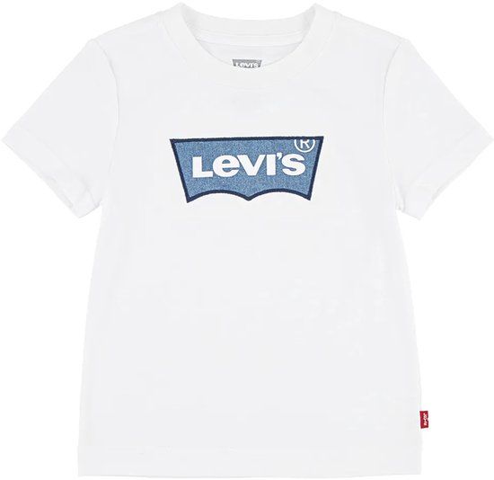 Levi's Kids My First Batwing T-shirt Korte Mouwen Wit 12 Jaar Jongens