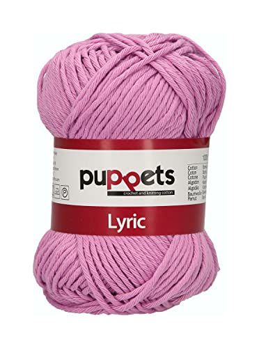 Puppets Lyric dikte 8 4572008-05027 paars haakgaren, 100% katoen