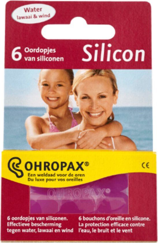 Ohropax Siliconen Oordopjes - Roze - 6 stuks
