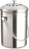 Weis Bak Voor Organisch Afval, 4.5 Liter, Zilver, Staal