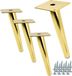 Eleganz Set van 4 schuine meubelpoten goud 18 cm