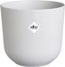 Elho Jazz Rond 30 Pot de fleurs d'intérieur - Décoration intérieure en plastique 100% recyclé - Ø 29,5 x H 27,5 cm - Blanc soie