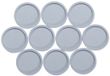 MAUL Magneet rond 10 stuks 2 kg kunststof Ferriet bruchsicher lackiert Ø 3.4 x 1.4 cm grijs