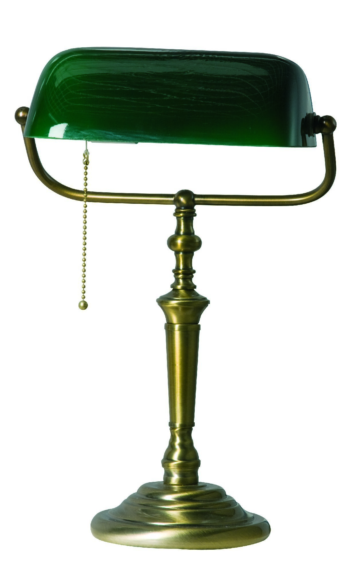 Steinhauer De Rio - Bureaulamp - 1 lichts - Brons - Groen glas