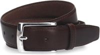 Manfield Heren Donkerbruine Leren Riem Maat 105