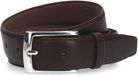Manfield Heren Donkerbruine Leren Riem Maat 105