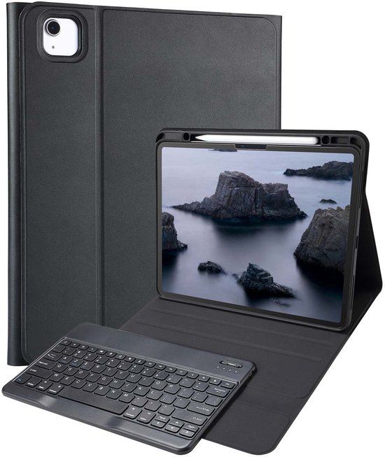 Accezz Tablet Toetsenbord Hoes - Geschikt voor Apple iPad Air 13 inch (2026) M4 / Air 13 inch (2025) M3 / Air 13 inch (2024) M2 - AZERTY Bluetooth Keyboard Bookcase