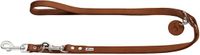 Hunter Verstelbare Looplijn Leder Cognac - Hondenriem - 200x2 cm