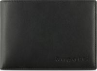 bugatti Portemonnee Super Slim Wallet Horizontal With Flap Black Zwart