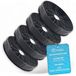 Merkloos Set van 4 Actieve Koolfilters 160 mm