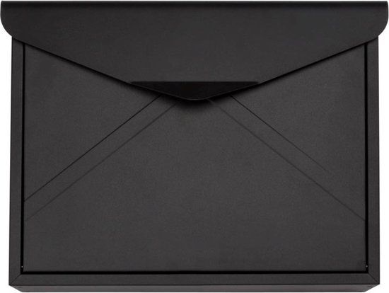 Perel Brievenbus Verona - Wand- en paalmontage - Mat Zwart