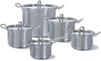 BK Q-linair Master Glas Pannenset 5-delig - RVS - PFAS-vrij