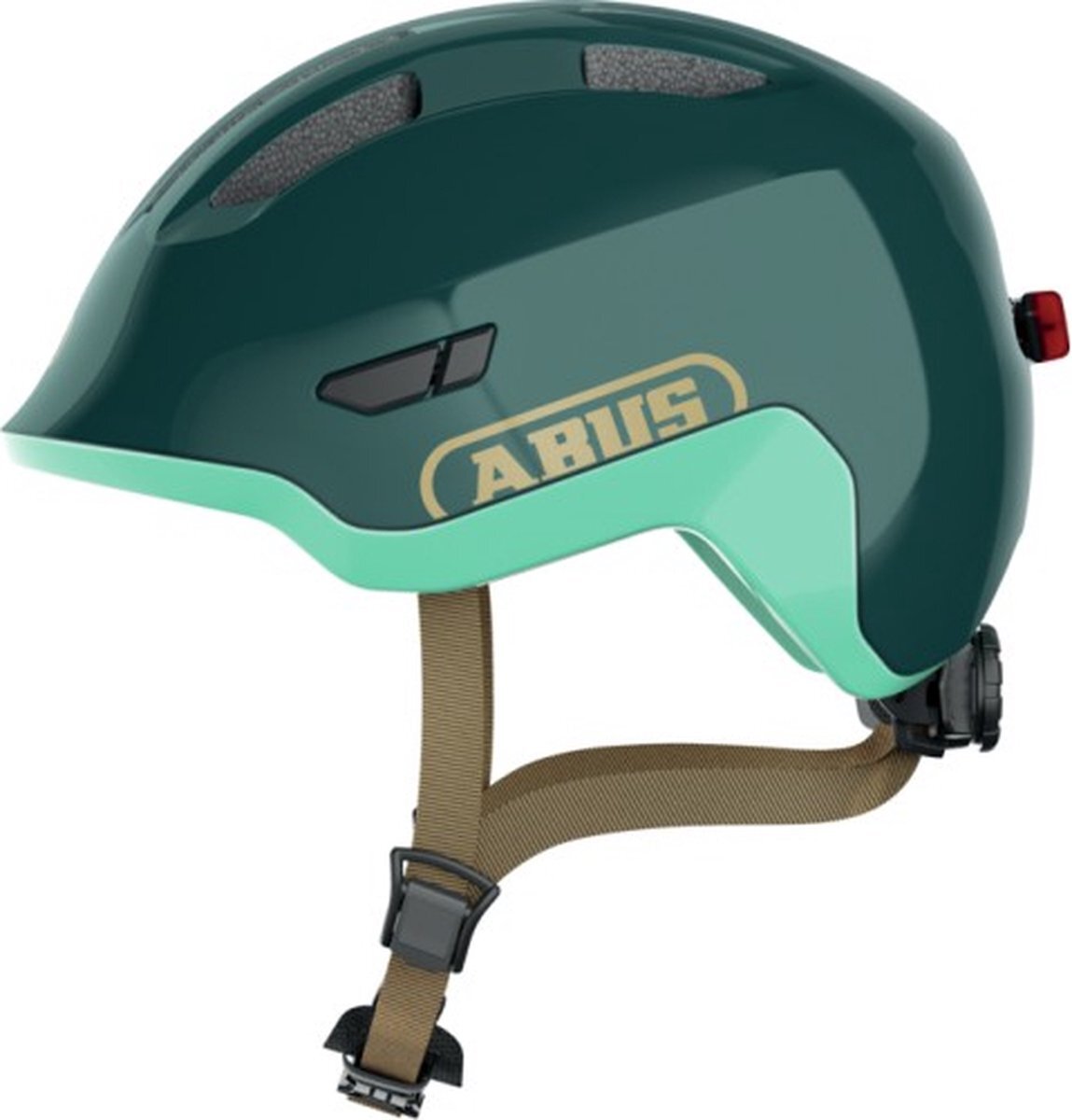 Abus Kinderhelm Smiley 3.0 M LED Royal Green