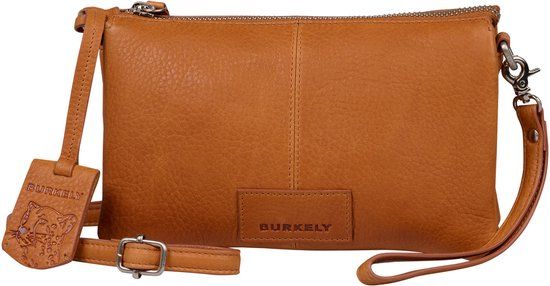 BURKELY Soft Skylar Crossbody Tas Dames - Cognac - Leer