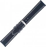 Morellato PMX062RODIUS22 Basic Collection Horlogeband - 22 mm - Zwart Leer